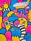 Kunst - Maleri - Kjøp kunst - Kunst til salgs - Kunst nettbutikk - Fargerik kunst - Popkunst - Maleri på lerret - Håndmalte malerier - Kunst maleri - Kule malerier - Moderne malerier - Kjøp malerier - Maleri til salgs - Maleri til stue - Pop art maleri thumbnail