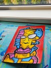 Fargerik kunst på papir - Akryl maleri med mye farger - Kunst av Håkon Morønning, Art By Hakon thumbnail