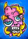 Fargerik pop art ekspresjonisme kunst maleri thumbnail