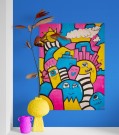 Veggmaleri - Norske maleri - Maleri moderne - Vegg maleri - akrylmalerier - akryl malerier - moderne malerier - kunst maler - lerret maleri - kule malerier - visuell kunst - originalt maleri - original kunst - kjøpe kunst  thumbnail