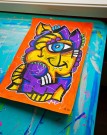 Fargerik kunst på papir - Akryl maleri med mye farger - Kunst av Håkon Morønning, Art By Hakon thumbnail
