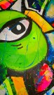 Stort maleri til stue med fargerik kunst på lerret - Pop art kubisme street art moderne kunst thumbnail