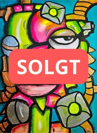 Fargerik kunst til salgs - 