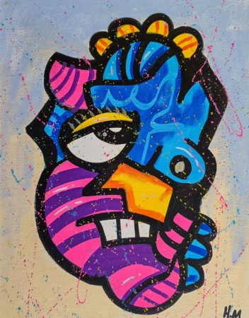 “Positive Pessimist” 30x40 cm (maleplate)