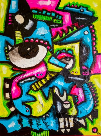 “Joy in a Crooked World” 60 x 80 cm (lerret)