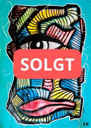 * SOLGT - “Aeterna Visio” - 30x42 cm (Maleri på papir) *NB: RAMME MEDFØLGER IKKE