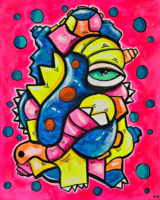Kunst - Maleri - Kjøp kunst - Kunst til salgs - Kunst nettbutikk - Fargerik kunst - Popkunst - Maleri på lerret - Håndmalte malerier - Kunst maleri - Kule malerier - Moderne malerier - Kjøp malerier - Maleri til salgs - Maleri til stue - Trippy kunst