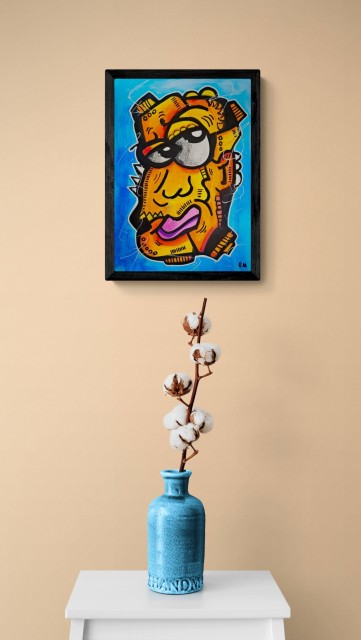 Forslag til presentasjon (selges uten ramme). 