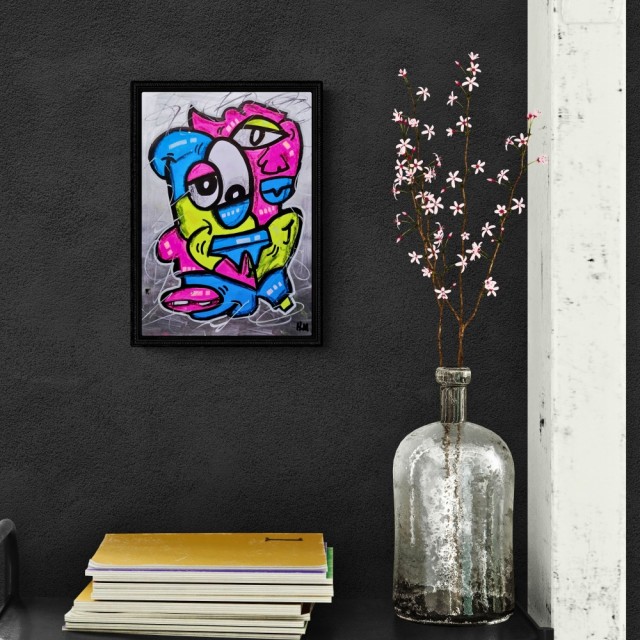 Forslag til presentasjon (selges uten ramme). 