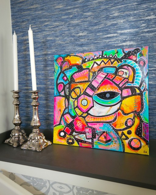 Kunst - Maleri - Kjøp kunst - Kunst til salgs - Kunst nettbutikk - Fargerik kunst - Popkunst - Maleri på lerret - Håndmalte malerier - Kunst maleri - Kule malerier - Moderne malerier - Kjøp malerier - Maleri til salgs - Maleri til stue - Pop art kunst